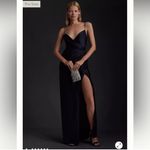 BHLDN NWT Freya Satin Charmeuse Navy Dress Size 4 Photo 1