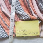 Above and Beyond Medium (M) orange stripes twisted knot front top Photo 6