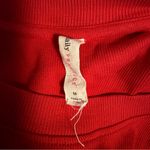 Anthropologie  Daily Practice Red Ribbed Cinchable Mini Dress size M medium Photo 5