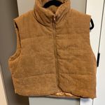 Brown Corduroy Puffer Vest Size XL Photo 0