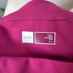 Lole Womens Small High Waist Leggings Dark Pink Side Pockets Lace Up Athletic Photo 1