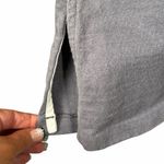 Lands' End Rugby Dress Size Medium Gray Cotton Midi Preppy Pockets Made in USA Photo 5