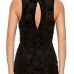 Free People Intimately  Burnout Babe Mini Dress Velvet Black Small Whimsigoth New Photo 1