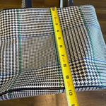 Vintage Lauren Ralph Lauren Plaid Houndstooth Preppy Bucket Shoulder Bag Blue Photo 4
