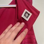 Anne Klein Hot Pink Sleeveless Mini Dress A-Line Stripes Large Party Modest Photo 9
