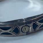 Brighton Clamper Style Bracelet Magnetic Closure Silver Tone Rhinestone Accents Photo 14