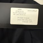 Women's Nife Black Short Sleeve Blouse White Detail Puff Shoulders Medium NWT Photo 3