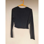 HYFVE Women's Black Gold Sparkle Long Sleeve Tee Standard L Photo 2