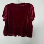 Urban Outfitters  red velvet cardigan size medium Photo 4