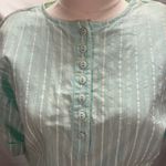 Jessica Howard Vintage 80's  Striped Pastel Short sleeve Dress Womens‎ 6 Smocked Photo 3