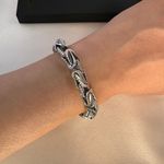 Snake Head Bracelet for Men Women,Streetwear Punk Hip Hop Unisex Style Silver Photo 5