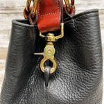 VTG Leather Bucket Purse Pattie Jarrell Black Convertible Sling Western 90s Boho Photo 11