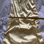 LIONESS Butter Yellow  Drawstring Maxi Dress Photo 4