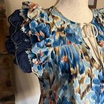 House of Harlow 1960 “Zoey Blue” Ruffled Blouse Photo 2