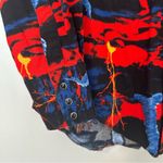 Wrangler  Western Wear Vintage Storm Lightning Novelty Print Snap Front Shirt Photo 4