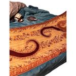 KA Cashmere 100% Large Orange Brown Paisley Scarf Light Weight Shoulder Wrap Orange Photo 7