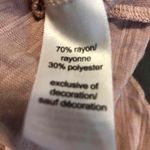 Maurice's XS Mauve Tank Top Embroidered Bodice Gathered Front Mesh Sleeveless Photo 6