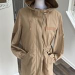 Gap 2 in 1 khaki parka jacket barn coat removable quilted lining size Small Photo 12