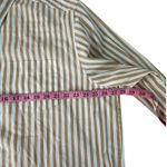 Gap  The BIG Shirt Women's Long Sleeve Button Down Striped Cotton Size L Tan Photo 5
