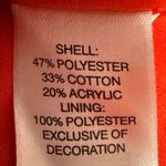 Chico's Chico’s Tweed Single Button Full Zip Long Sleeve Jacket Orange‎ Size 0 (4) Photo 8