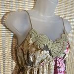 Hale Bob  Silk Floral Baby Doll Spagetti Straps Mini Dress/Long Cami Top Small S Photo 4