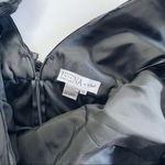 Mac Duggal NEW Woman's Pleated Ruffle Tiered Plunge Back Detail Deep V-Neck Maxi Photo 5