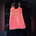 Frederick's of Hollywood Fredricks of Hollywood Coral & Lace Sheer Babydoll Lingerie - Size Small Photo 4