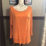 Splash  Orange Long Sleeve Blouse 3X Photo 1