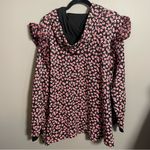 Sandy Liang  X Target Women's Floral print Ruffle Hooded Sweatshirt Photo 8