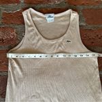 Lacoste  women's size XL 46 tan beige tank top sleeveless shirt Photo 5
