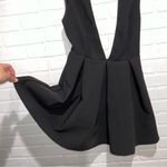 AQ/AQ NEW  Vicious Upper Mini Dress Open-Back Deep Plunge Pleated Dress Photo 8