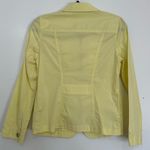 Chico's  Womens Cotton Blend Lemon  Yellow Zip Up Windbreaker Jacket size 0 Photo 3