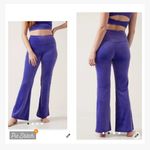 Athleta Elation Velvet Flare Pants Purple Photo 1