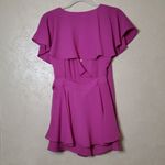 DO+BE  Magenta Ruffle Wrap Romper Size:S Photo 3