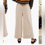 Free People  After Love Roll Cuff Wide Leg Pants drawstring waist buttonfly XS Photo 1