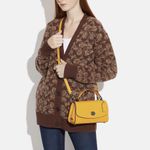 Coach  Tilly Satchel 23 Crossbody Purse Yellow Photo 9