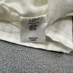 John Galt NWT  Linen Cami Top with Lace Trim One Size Womens White Tie Waist Photo 4