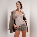 Free People  FP One Knit Thermal Antique Lavender Cami Medium NWOT Photo 8