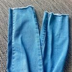 Nanette Lepore Nanette, “Gramercy Skinny” Light Wash Cut-off Jeans, Sz 6 Photo 4