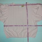 Thereabouts Blouse Blush Rose Metallic Stripe Top Size Junior 3XL Pink Photo 6