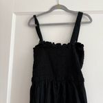 Hollister  Black Button Wide Leg Cropped Jumpsuit Cotton & Linen Blend XS EUC Photo 5