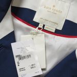 Kate Spade NWT Franny Coat in French Navy Seaside Striped Bow Back M $598 Photo 3