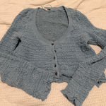 Free People cropped button down sweater Photo 0