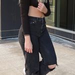 ASOS  Black Jeans Long Straight Leg Fit Women Black Photo 2