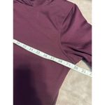 Fabletics  Hooded Long-Sleeved Athletic Dress Size Medium Plum Kangaroo Pocket Photo 3