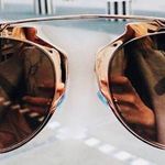 Urban Outfitters Rose Gold Reflective Sunglasses Photo 0