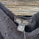 Lila Rose Lily Rose Black Puff Sleeve Crop Top Medium Photo 1