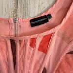 Pretty Little Thing * Colorful Long Sleeve Top Corset Women's Size 4 Sheer Chic Photo 13