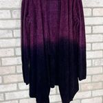 Barefoot Dreams Bamboo Chic Lite Calypso Purple Ombré Wrap Sweater Size S/M Photo 3