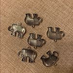 Elephant charms lot of 6 cute animal pendants new Photo 4